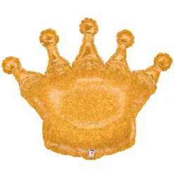 Prinsesskrona Holografisk Glitter Ballong