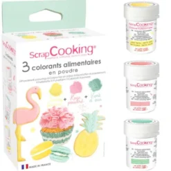Pulverfärg Set Pale ScrapCooking