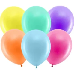 Rainbow Latexballonger Metallic Mix 100-pack