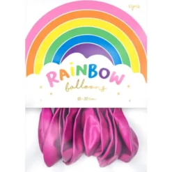 Rainbow Latexballonger Metallic Fuchsia