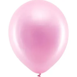 Rainbow Latexballonger Metallic Rosa 100-pack