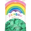 Rainbow Latexballonger Metallic Mintgröna 100-pack