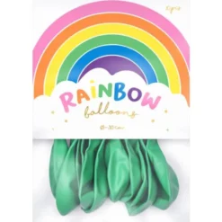 Rainbow Latexballonger Metallic Mintgröna