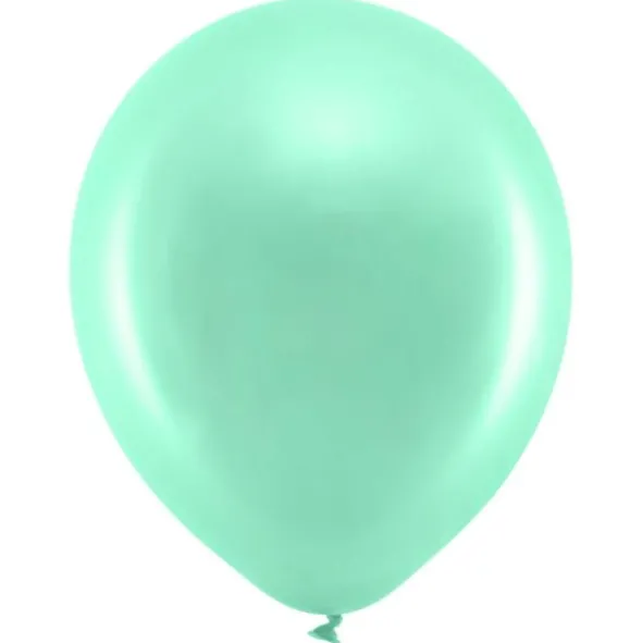 Rainbow Latexballonger Metallic Mintgröna