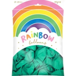 Rainbow Latexballonger Mintgröna 100-pack