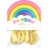 Rainbow Små Latexballonger Metallic Elfenbensvita