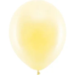 Rainbow Små Latexballonger Pastell Elfenbensvita