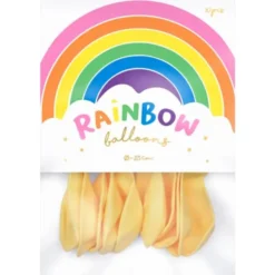 Rainbow Små Latexballonger Pastell Elfenbensvita