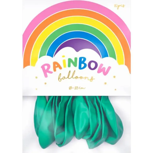 Rainbow Små Latexballonger Pastell Mintgröna