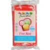 Röd Sockerpasta Fire Red