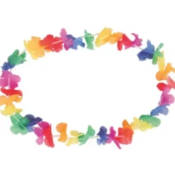 Regnbågsfärgat Hawaii Blomhalsband