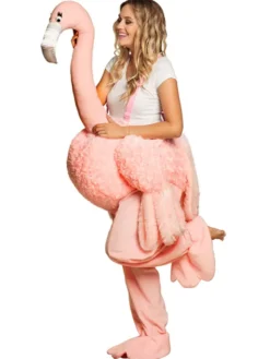 Ridande Flamingo Maskeraddräkt