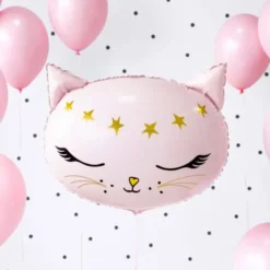 Rosa Katt Folieballong