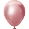 Rosa Mini Chrome Ballonger (25-pack)