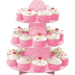 Rosa Muffinsställ