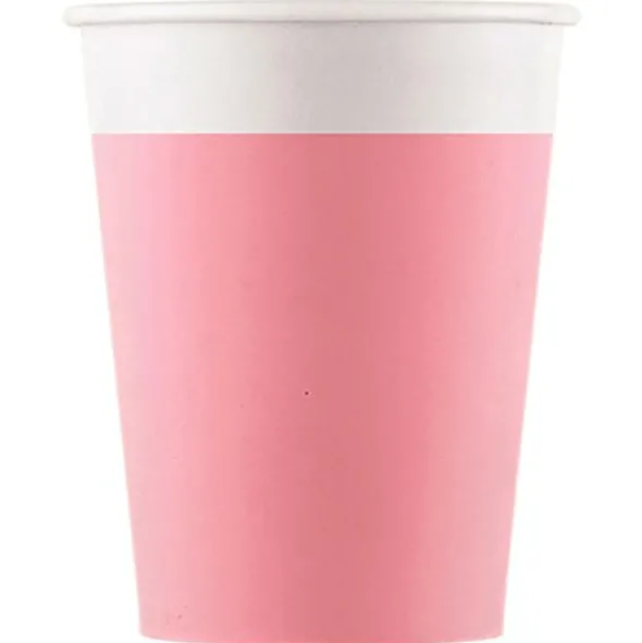 Rosa Pappmuggar Solid Color