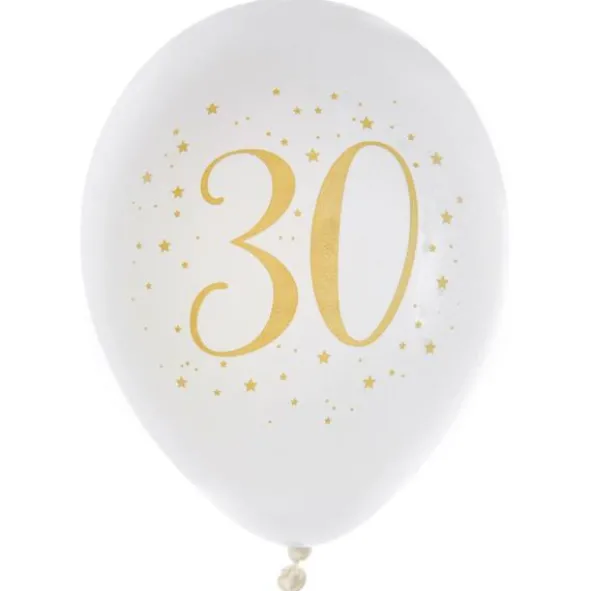 30 Års Ballonger Stjärnor