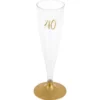 40-års Champagneglas Flergångs Guld