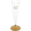 60-års Champagneglas Flergångs Guld