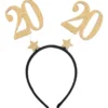 20 Års Diadem Glitter Guld