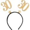 30 Års Diadem Glitter Guld