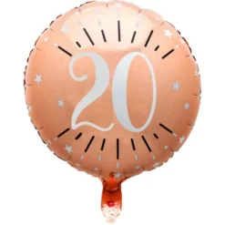20 Års Folieballong Birthday Party Roseguld