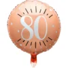 80 Års Folieballong Birthday Party Roseguld