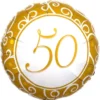 50 Års Folieballong Guld