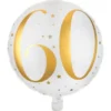 60 Års Folieballong Stjärnor