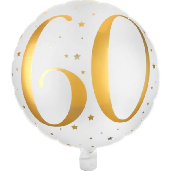 60 Års Folieballong Stjärnor