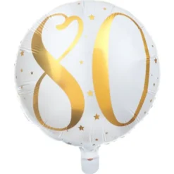 80 Års Folieballong Stjärnor