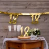 18 års Girlang Metallic Guld