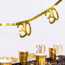 20 års Girlang Metallic Guld