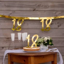 20 års Girlang Metallic Guld