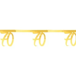 70 års Girlang Metallic Guld