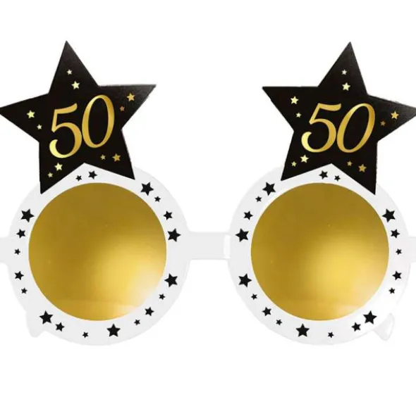 50-års Glasögon med Stjärnor