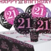 21-års Kalas Rosa Sparkling Celebration Kit 8 Pers