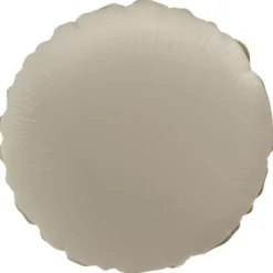 Rund Folieballong Creamy Latte Matt