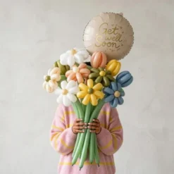 Rund Folieballong Get Well Soon 35 cm
