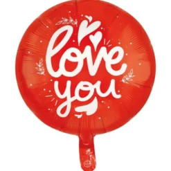 Rund Folieballong Love You 46 cm