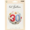 Rund Folieballong med Stjärnor 30 år
