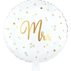 Rund Folieballong Mrs