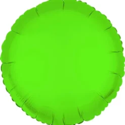 Rund Folieballong Neongrön