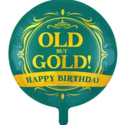 Rund Folieballong Old But Gold 46 cm