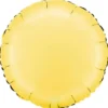 Rund Folieballong Satin Banana Yellow