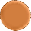 Rund Folieballong Satin Caramel