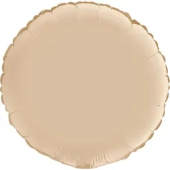 Rund Folieballong Satin Cream