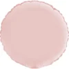Rund Folieballong Satin Pastellrosa