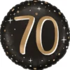 Rund Folieballong Stjärnor 70 år