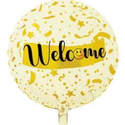Rund Folieballong Welcome 46 cm